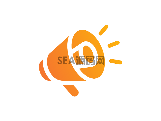 卡通橘色小喇叭(图1)