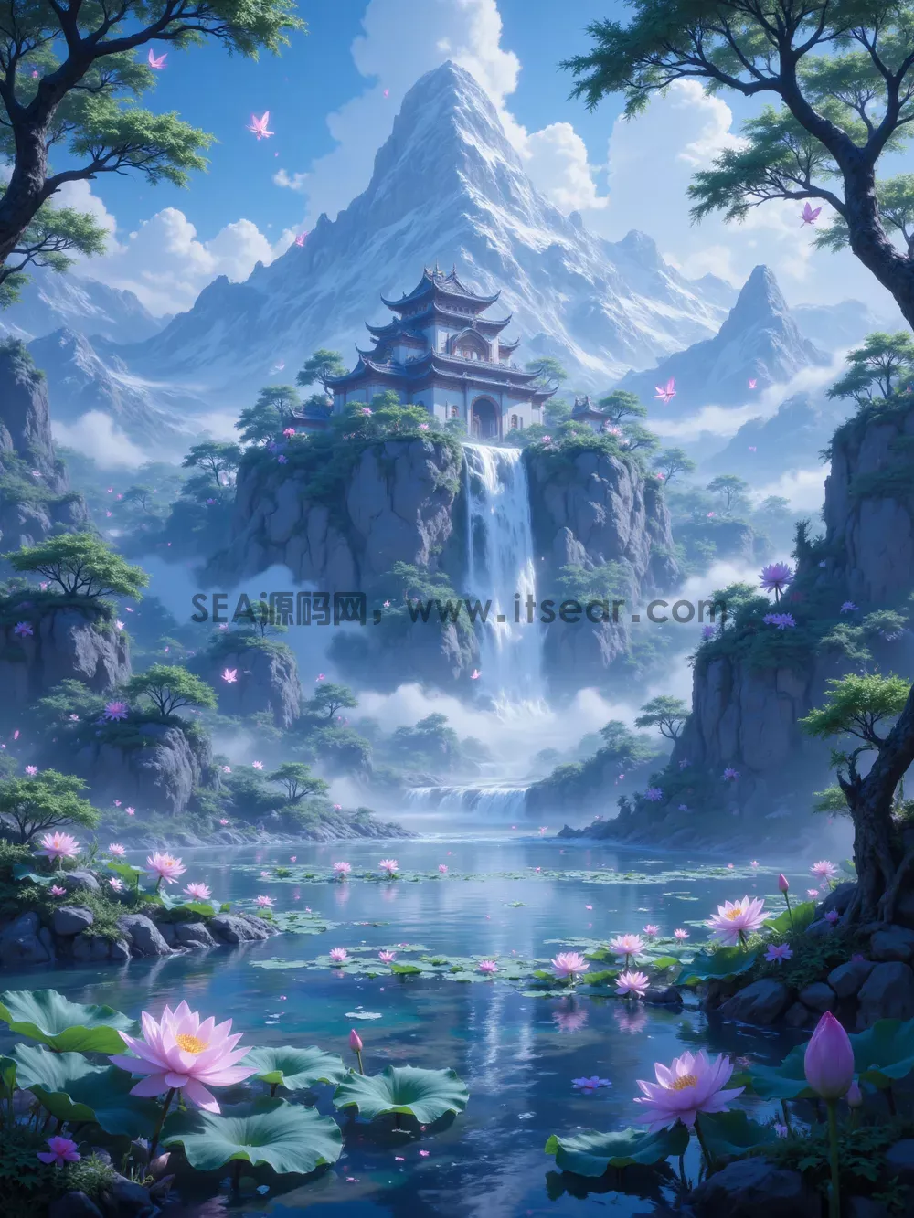 仙侠国风幻想游戏场景壁纸模型 v1.0(图3)