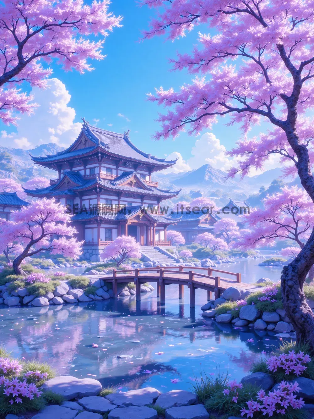 仙侠国风幻想游戏场景壁纸模型 v1.0(图4)