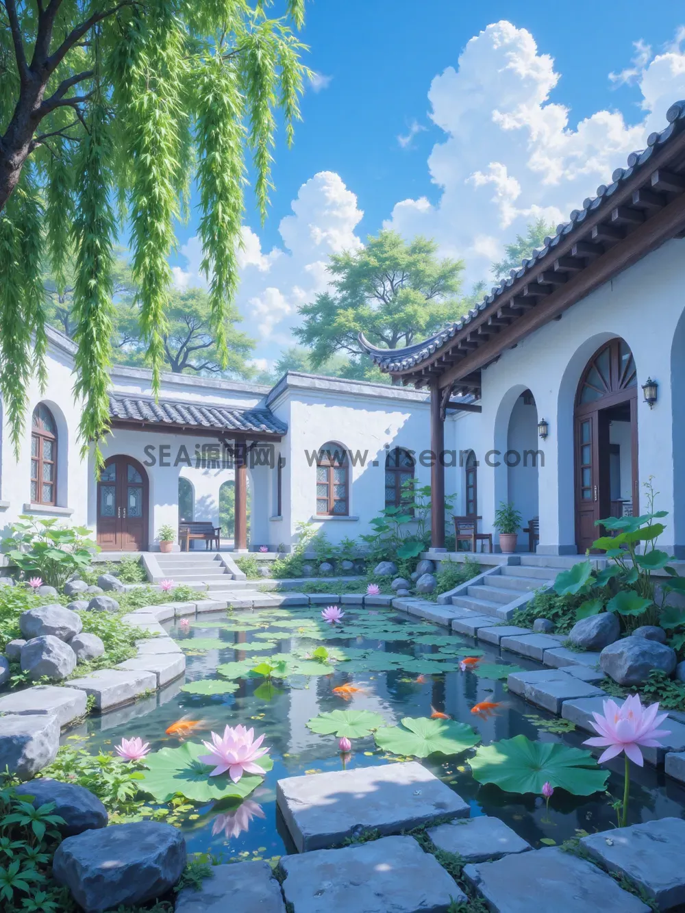 仙侠国风幻想游戏场景壁纸模型 v1.0(图8)