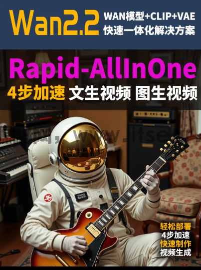 Wan2.2万相4步加速视频生成-Rapid-AllInOne工作流(图1)