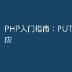PHP入门指南：PUT请求和响应