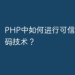 PHP中如何进行可信计算和密码技术？