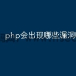 php会出现哪些漏洞呢