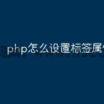 php怎么设置标签属性
