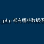 php 都有哪些数据类型