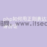 php如何用正则表达式只匹配身份证