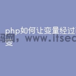 php如何让变量经过函数值不变