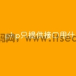 php只提供接口用什么服务器