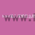html插入视频怎么居中