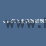 vue怎么发送数据到后端