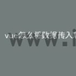 vue怎么将数据传入后端