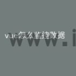 vue怎么监控数据