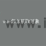 vue怎么获取对象