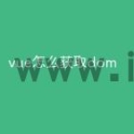 vue怎么获取dom