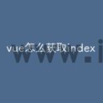 vue怎么获取index
