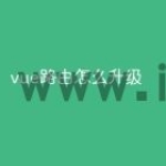 vue路由怎么升级