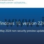 Win10 22H2可选更新KB5037