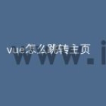 vue怎么跳转主页