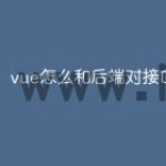 vue怎么和后端对接口
