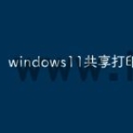 windows11共享打印机设置