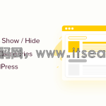 如何在 WordPress 中显示/隐藏