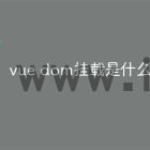 vue dom挂载是什么意思