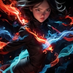 红蓝火焰创意模型，主体加强，可生成创意图片_v1.0.safetensors